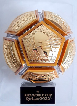 FIFA World Cup Qatar 2022 Puzzle Pin 3D Ball - Iconic Qatar Mosaic set of 12 pins (Official Licensed Product)