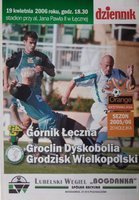 Programme Górnik Łęczna - Groclin Dyskobolia Grodzisk Wielkopolski Orange Ekstraklasa (19.04.2006)