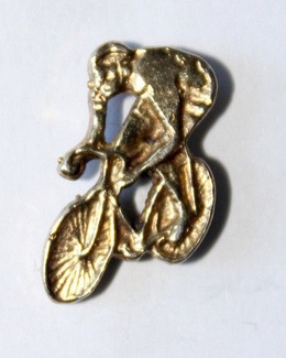Cyclist (gold-plated silver)