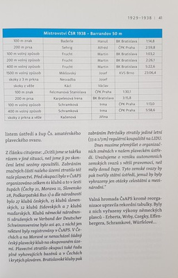 100 years of swimming sports in our lands (Czech Republic)