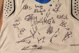 Legia Warsaw original shirt with autographs