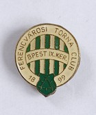 Ferencvaros TC Budapest crest badge (with signature)
