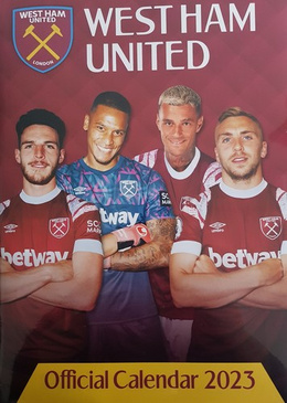 West Ham United. Official wall calendar for 2023