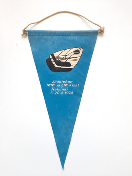 Helsinki 1974 Ice Hockey World & European Championship pennant