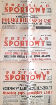 Przeglad Sportowy magazine - set of 3 issues (1948)
