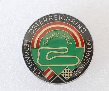 Formula 1 Austria Grand Prix Österreichring track big badge (epoxy, signed)