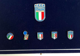 Italian Football Federation FIGC the crest history 10 pins-collection cased (official product) 