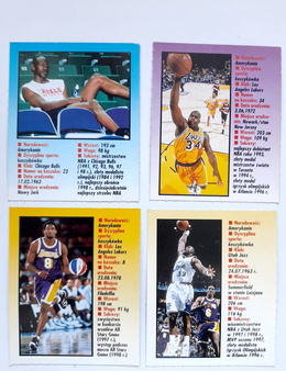Famous basketball players 1998-99 set of 13 cards (Bravo Sport Magazine)