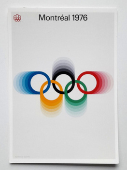 Summer Olympic Games Montreal 1976 poster postcard (official product)