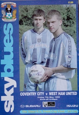 Coventry City official programmes 1973-1999 (7 items)