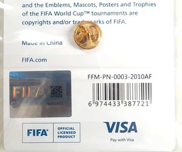 FIFA World Cup Historic Marks - South Africa 2010. FIFA Classics pin (Official Licensed Product)