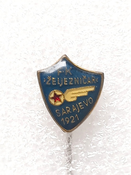 FK Zeljeznicar Sarajevo badge (epoxy, signature)