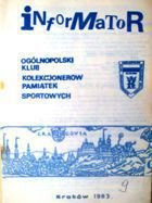 Bulletin of Polish Sport Souvenirs Collectors Association - volume 9 (1983)