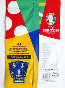 UEFA Euro 2024 Germany topps Multipack 41 stickers + Gold Signature Sticker (official licensed product)