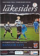 Bala Town - Bangor City Premier League Official programme (11.01.2013)