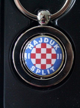 Keyring Hajduk Split in etui (official product) Croatia keychain