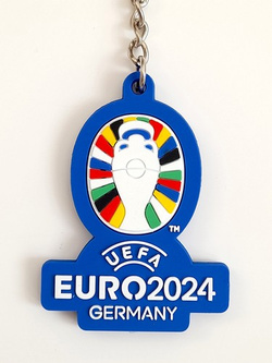 UEFA Euro 2024 Germany logo PVC keyring (Official Licensed Product)