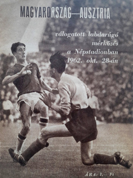 Hungary - Austria friendly match official programme (28.10.1962)