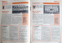 GDR football leagues fan's guide for 1980/81 season (Deutsches Sportecho and Fuwo, Germany)