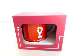 Mug World Cup Qatar 2022 emblem (red) (Official Licensed Product)