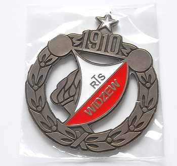 Widzew Lodz big crest metal magnet (official poduct)