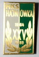 25 years of MKS Hajnowka badge (enamel)