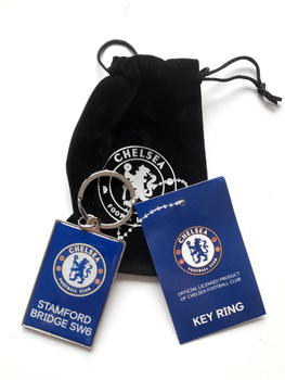 Chelsea FC Stamford Bridge big one side keyring in suede bag (official product)