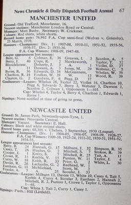 The News Chronicle & Daily Dispatch Football Annual 1957-1958