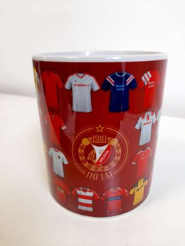 RTS Widzew Lodz 110 years of historical T-shirts mug (official product)
