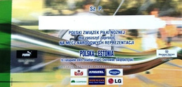 Poland - Estonia match ticket (16.11.2005)