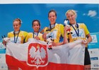 Women's quadruple sculls Poland team photo