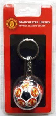 Ladybug leather keychain with Manchester United logo (official product)