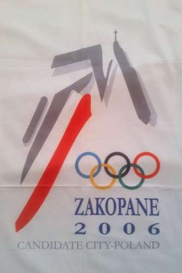 Zakopane Winter Olympic Games 2006 city candidate flag