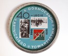 40th Anniversary of Krynica Ice Hockey Association 1928-1968 souvenir big metal tray