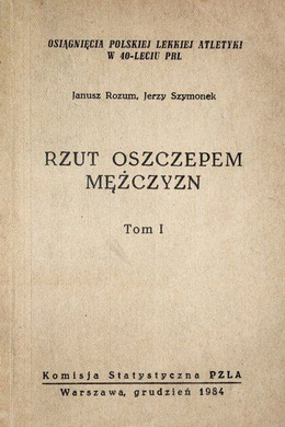 Men's javelin throw. Volume I