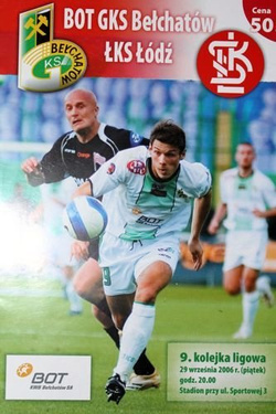 BOT GKS Belchatow - LKS Lodz Orange Ekstraklasa (29.09.2006) programme