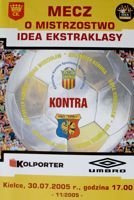 Korona Kielce - MKS Odra Wodzislaw Slaski Orange Ekstraklasa official programme (30.07.2005)