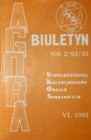 Bulletin of Sport Souvenirs Collectors Association "Agora" nr 2(22)/1992