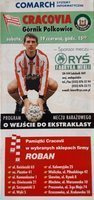 Cracovia - Górnik Polkowice play-off to Ekstraklasa official programm (06.11.2004) 