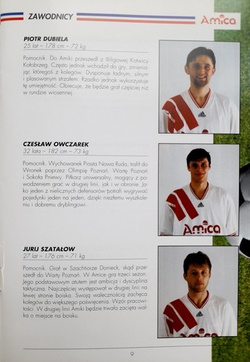 Amica Wronki Season 1996-1997 Autumn round official guide