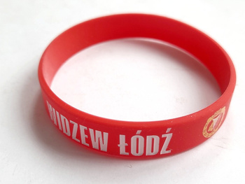 RTS Widzew Lodz red silicone wristband (official product)