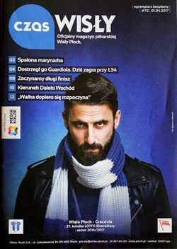 Wisla Plock - KS Cracovia Lotto Ekstraklasa match official programme (01.04.2017)