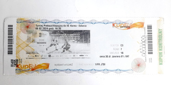 South Korea - Estonia, Prequalification Tournament for the Olympic Games (9.2.2024, Sosnowiec) match ticket