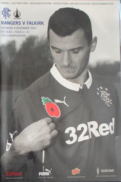 Rangers FC - Falkirk FC SPFL Championship programme (08.11.2014)