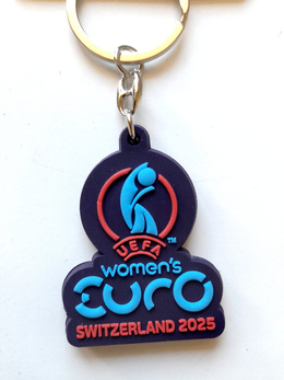 Women's Euro 2025 Switzerland logo gum keyring (official licensed product)