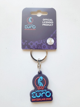 Women's Euro 2025 Switzerland logo gum keyring (official licensed product)