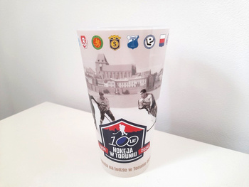 The 100th Anniversary of ice hockey in Torun plastic cup (official product)