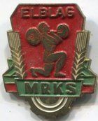 MRKS Elbląg weight lifting badge (lacquer)