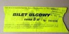 GKS Ruch Radzionkow league match ticket (the nineties)