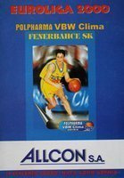Polpharma VBW Clima Gdynia - Fenerbahce SK Euroliga basketball official programme (2000)